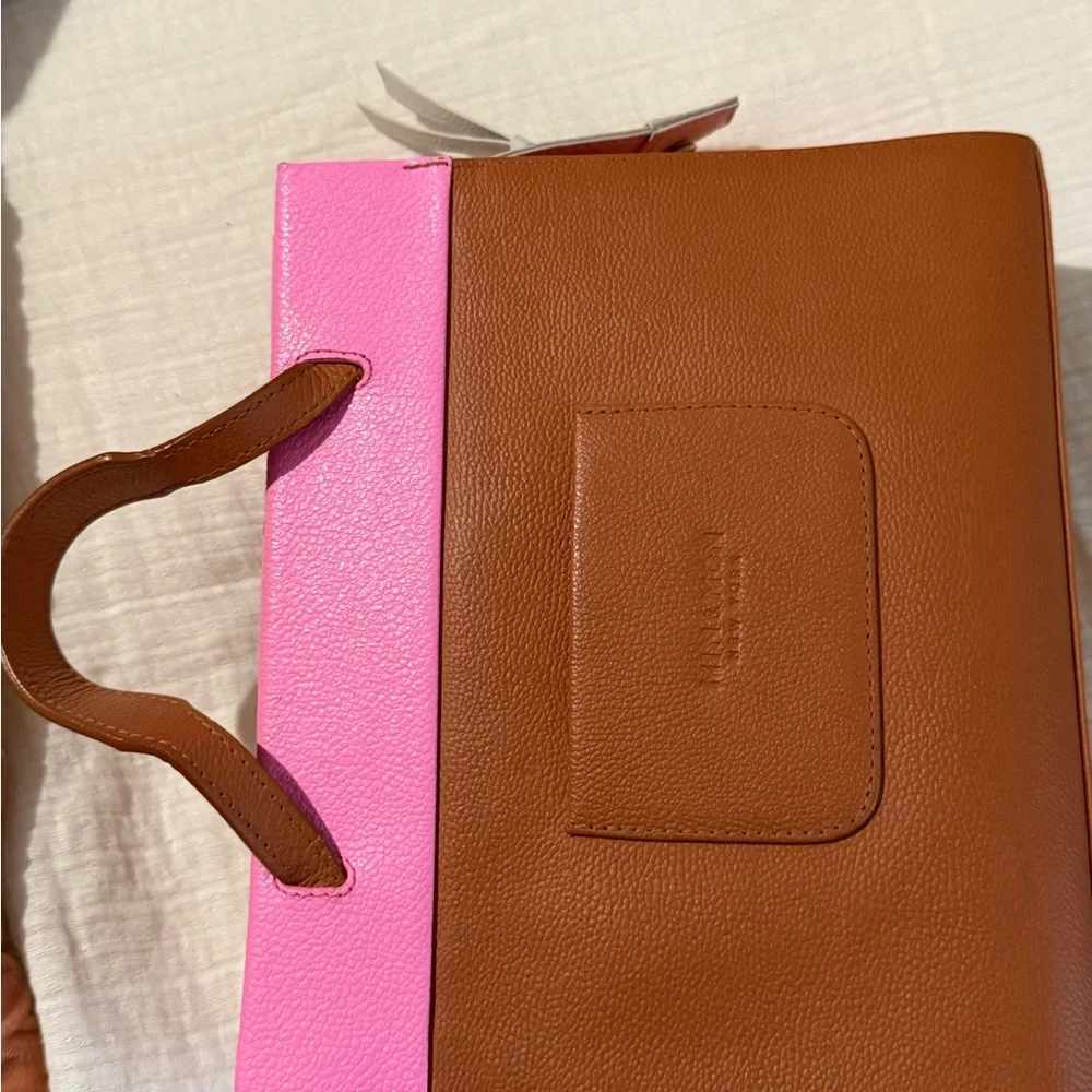 Min & Mon Pink and Brown Eye-Patterned Bag, and octopus keychain - Picture 6 of 13